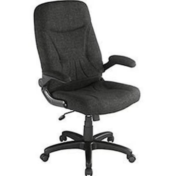 Executive Chair with Arms, Mid Back, Fabric, Black, Global Industrial, Mfr#: 277491